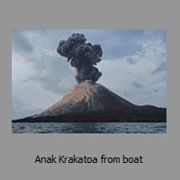Anak Krakatau from boat